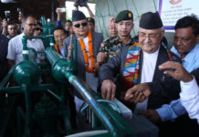 सिलिण्डर बिना पाइपबाट आयो ग्याँस घर–घरमा, ग्याँस चुल्होको बटम खोल्दै प्रधानमन्त्री ओली