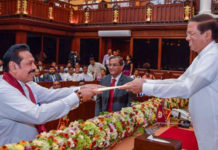 श्रीलङ्कामा नयाँ मन्त्रिपरिषद गठन