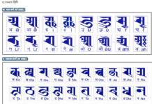 रंजना लिपि वर्णमाला प्रर्दशनी हुने