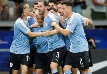 कोपा अमेरिका फुटबलमा उरुग्वे समूह विजेता