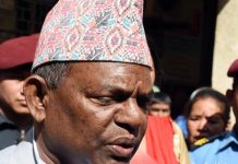 कार्यक्रमस्थलबाटै लखेटिए मन्त्री लालबाबु पण्डित