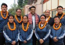 दक्षिण एसियाली खेलकुद लागि भारोत्तोलन टोली कोरिया प्रस्थान