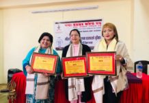 नेवाः पत्रकार राष्ट्रिय दबूकाे आयाेजनामा चार महिला सम्मानित