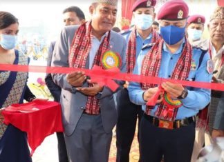 जिल्ला ट्राफिक प्रहरी कार्यालय रुपन्देहीको नवनिर्मित कार्यालय भवनको समुद्घाफटन