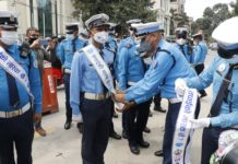 ‘तपाईको मास्क खै ?’ अभियान सहित ट्राफिक प्रहरी सडकमा