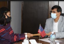 एमसीसी उपाध्यक्ष फतिमा र अर्थमन्त्री शर्माबीच भेटवार्ता