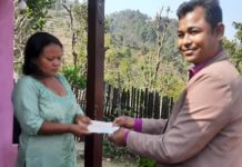 फेनिजबाट अन्जन राना मगरको परिवारलाई सहयोग