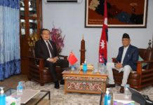 लिउले भेटे ओली निवास बालकोट पुगेर