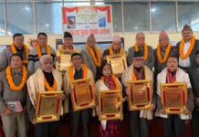 वाङ्मय क्षेत्रका सात व्यक्तित्वहरूलाई सम्मान