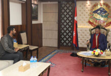रवि लामिछानेले प्रधानमन्त्री प्रचण्डलाई भेटे