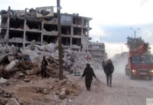 एक हप्ता अगाडि टर्की केन्द्रबिन्दु भएर गएको भूकम्पले छिमेकी सिरियामा पनि असर