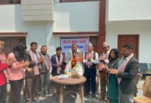 टोखाका अगुवा मनिराज डंगोलद्धारा लिखित ‘गोसाईकुण्ड सम्पदा सर्किट’ पुस्तक विमोचन