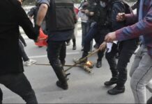 प्रधानमन्त्री प्रचण्डको पुत्ला दहन