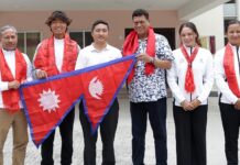 फुकुओका सहरमा विश्व पौडी च्याम्पियनसिप खेल्ने टोलीको बिदाइ