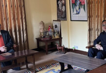 पूर्वप्रधानमन्त्री खनाल र चिनियाँ राजदूत सङबीच भेटवार्ता