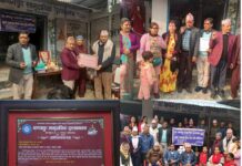 बिष्णु भनभनेलि काव्य साधक साहित्य रत्न २०८० बाट सम्मानित