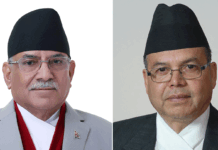 प्रधानमन्त्री प्रचण्ड र झनलाथ खनालबीच वार्ता