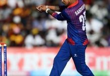 सन्दीप ‘वार्म-अप’ खेल्दै