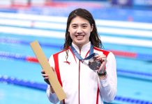 पेरिस ओलम्पिकमा चीनकी पौडीबाज झाङ युफेईले सबैभन्दा बढि ६ वटा पदक जितिन्