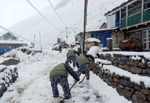 उत्तरी गोरखाको साम्दोमा हिमपात