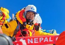 सजनले एक बर्षकाे अन्तरालमा सगरमाथा चढेर अर्काे कीर्तिमान राखे