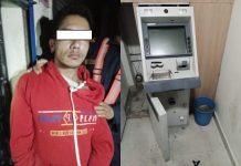 बालाजुमा एटिएम तोडफोड गर्दै गरेका पुरूष पक्राउ
