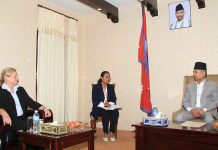 उपराष्ट्रपति यादवसँग फ्रान्सकी राजदूत कोर्टेभलबीच भेट