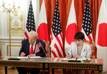 अमेरिकी राष्ट्रपति ट्रम्प र जापानकी नयाँ प्रधानमन्त्री ताकाइचीबीच भेटवार्ता