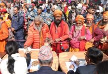 नागाबाबासहितका साधुसन्तकाे बिदाइ सुरु