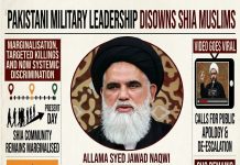 पाकिस्तानी सेना प्रमुखले शिया समुदायको देशभक्तिमा प्रश्न उठाए !
