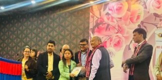 पत्रकार मायालु सम्मानित
