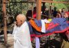 प्रहरी जवानको कुशको शव बनाएर अन्त्येष्टि