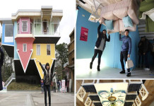 ताइवानमा तीनतले उल्टो घर