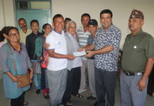 बेलवारीमा सडक कालोपत्रे गर्न डा.सुनिल शर्माको सहयोग