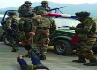 Indian Army Drags Dead Militant By Chains In Kashmir, Rights Activists Call It ‘Barbaric’