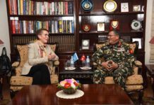 प्रधानसेनापति र संयुक्त राष्ट्रसंघको आवासीय संयोजकबीच भेटवार्ता