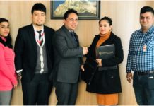 ग्लोबल आइएमई बैंक र नेपाल नेशनल हस्पिटलबीच सम्झौता