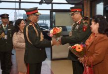 प्रधानसेनापति भ्रमणको लागि भारत प्रस्थान