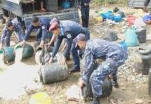 अवैध मदिरा नष्ट