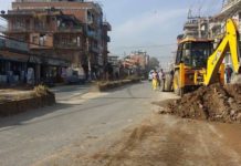 लगनखेलदेखि सातदोबाटोसम्मको सडक विस्तार २० प्रतिशत