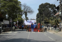 काठमाडौंको व्यस्त सडक कब्जा गरेर राप्रपाको कार्यक्रम