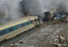 चीनमा रेल दुर्घटना कारण ६ जनाको मृत्यु