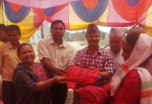 ६३ घर परिवारलाई झुल वितरण