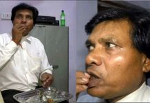 काँच खाने अनौठा व्यक्ति