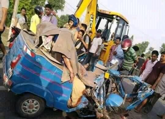 जेसिबीको ठक्करबाट मृत्युहुने तीनै जनाको सनाखत