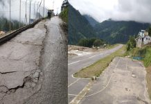 विमानस्थलमा भत्किएको पार्किङस्थलबारे बुझ्न खोज्दा निर्माण कम्पनी सम्पर्कविहिन