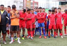 साग गेम्स फुटबलको प्रारम्भिक प्रशिक्षण सुरु