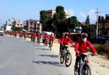 दुर्घटना न्यूनिकरण गर्न छुट्टै साइकल लेन बनायाे