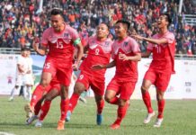 साग फुटबलमा नेपालले भुटानलाई हरायो