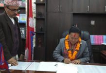 न्याय तथा संसदीय मामिला मन्त्री शिवमायाद्वारा शपथ ग्रहण